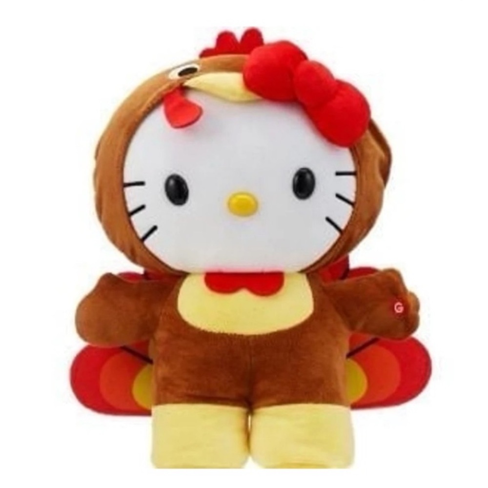 Hello Kitty Thanksgiving Turkey large plush animated side stepper decoration
